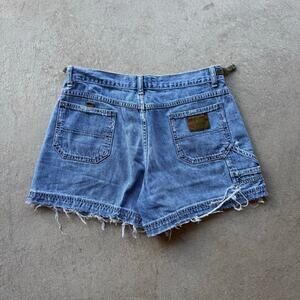 Y2K Womens American Eagle Distressed Utility Shorts 4